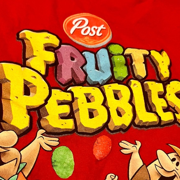 Other - Fruity Pebbles Red T-shirt size kids XL 14-16 boy or girl, unisex VIBRANT colors